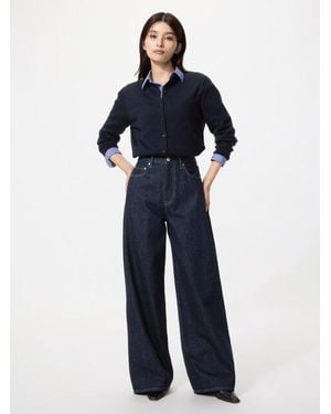 Uniqlo High Rise Wide Jeans - Blue
