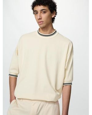 Uniqlo 100% Supima Cotton Oversized T-Shirt - Natural