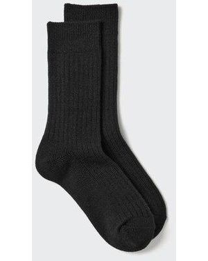 Uniqlo Heattech Socks (Ribbed) - Black