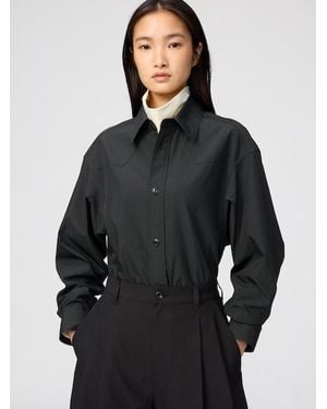 Uniqlo Long Shirt (Checked) - Blue