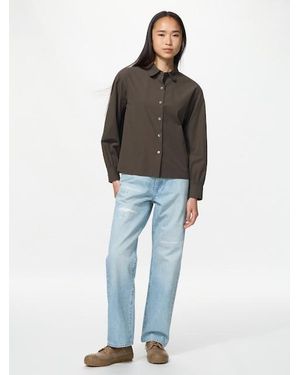 Uniqlo Vaquero Recto Desgastado - Rosa