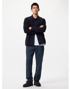 Uniqlo Pantalón Cálido Elástico - Azul