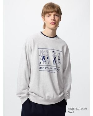 Uniqlo Yu Nagaba Ut Graphic Sweatshirt - White