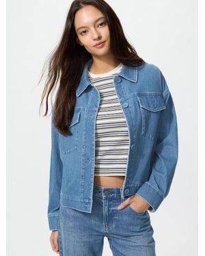Uniqlo Chaqueta Vaquera Relax - Azul