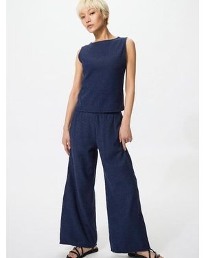Uniqlo Shirring Easy Trousers - Blue