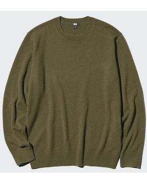 Uniqlo 100% Cashmere Crew Neck Jumper - Green
