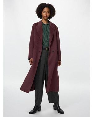 Uniqlo Abrigo Largo - Rojo