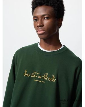 Uniqlo Yu Nagaba Ut Graphic Sweatshirt - Green