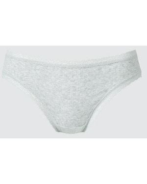 Uniqlo Bikini Briefs (Pointelle) - White