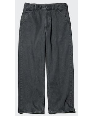 Uniqlo Baggy Straight Jeans - Grey