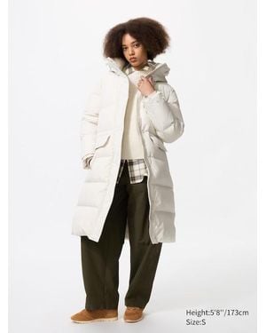 Uniqlo Ultra Warm Down Long Coat - White