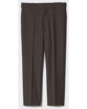 Uniqlo Pantalón Smart Tobillero (Largo) - Gris