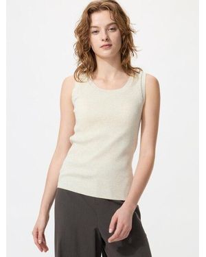 Uniqlo Washable Knit Bra Top (Sleeveless) - Natural