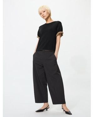 Uniqlo Barrel Ankle Trousers - Black