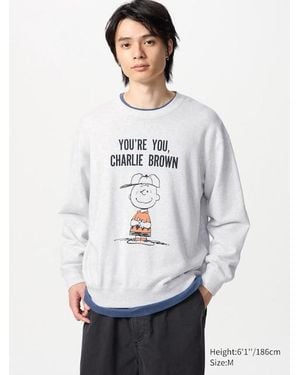 Uniqlo Peanuts Vintage Books Ut Sweatshirt - Grau