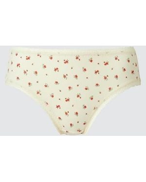 Uniqlo Bikini Briefs (Flowers) - White