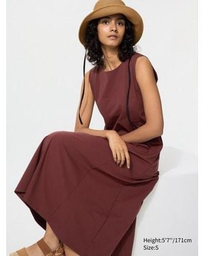Uniqlo Ultra Stretch Airism Dress (Sleeveless) - Red