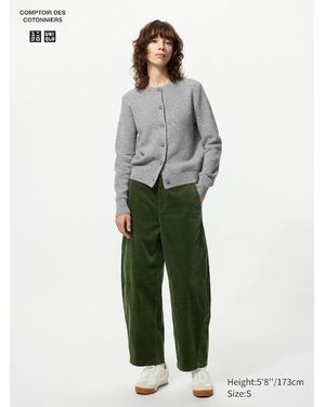 Uniqlo Corduroy Curve Trousers (Shorter) - Green