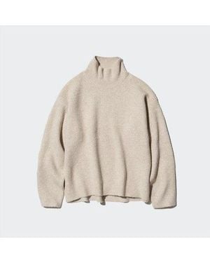 Uniqlo Jersey Punto Suave Cuello Alto (Soufflé) - Neutro