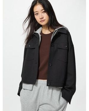 Uniqlo Jersey Relaxed Jacket - Black