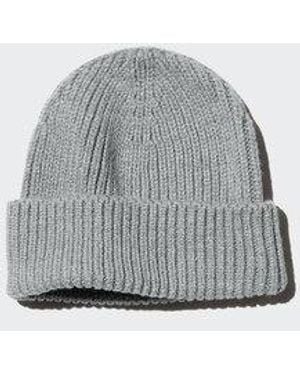Uniqlo Heattech Beanie (Ribbed) - Grey