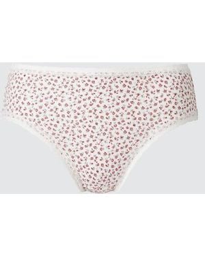 Uniqlo Bikini Briefs (Flowers) - White