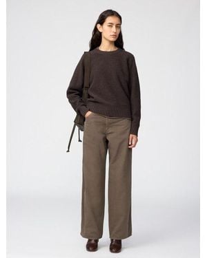 Uniqlo Wide Straight Jeans - Brown