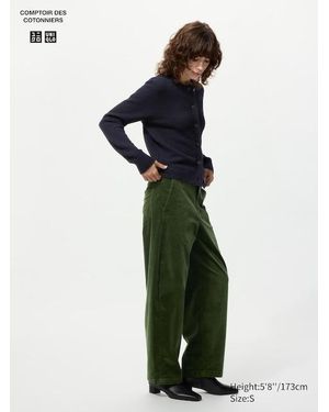Uniqlo Corduroy Curve Trousers - Green