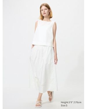 Uniqlo Gonna Lunga Svasata - Bianco