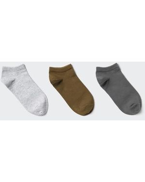 Uniqlo Short Socks (3 Pairs) - Grey