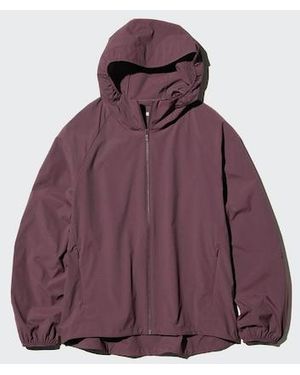 Uniqlo Uv Protection Pocketable Parka - Purple