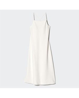 Uniqlo Vestito Con Reggiseno Jersey - Bianco