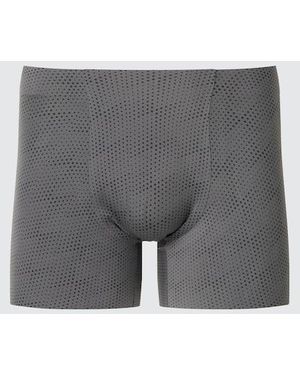 Uniqlo Airism Seamless Boxer Briefs (Printed) - Grey