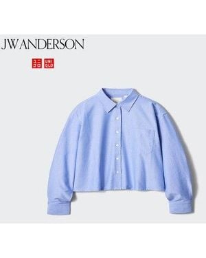 Uniqlo Camisa Oxford Cuadrada - Azul