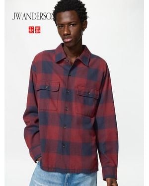 Uniqlo Flannel Shirt (Checked) - Red