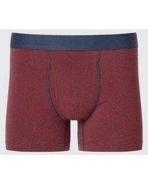 Uniqlo Calzoncillo Bóxer Algodón Rayas - Rojo