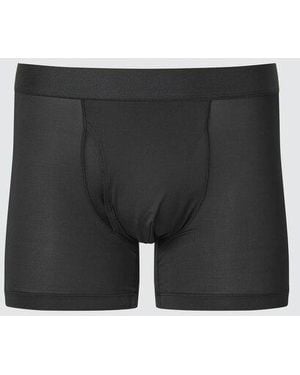 Uniqlo Airism Boxer Briefs (Heather) - Black