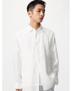 Uniqlo 100% Premium Linen Shirt - White