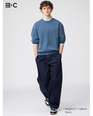 Uniqlo Barrel Leg Trousers - Blue