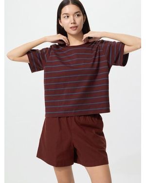 Uniqlo Pantalón Corto Confort Algodón - Rojo