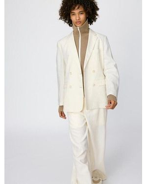 Uniqlo 100% Premium Linen Jacket - White