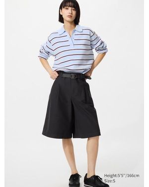 Uniqlo Jersey Pleated Shorts - White