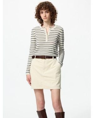 Uniqlo Corduroy Mini Skirt - Natural