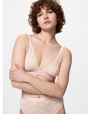 Uniqlo Büglelloser Bh (Spitze) - Natur