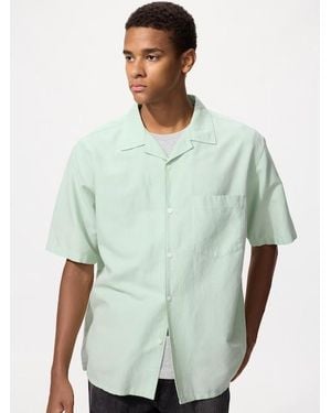 Uniqlo Cotton Linen Blend Shirt - Green