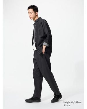 Uniqlo Pantalón Confort Elástico Tobillero - Gris