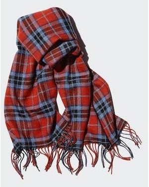 Uniqlo Heattech Bufanda Térmica Estampada - Rojo
