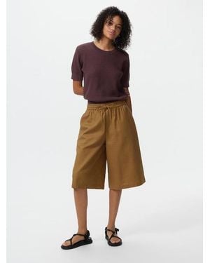Uniqlo Linen Blend Culottes - Natural