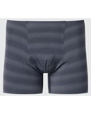 Uniqlo Airism Seamless Boxer Briefs (Printed) - Blue