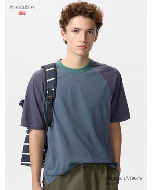 Uniqlo Oversized Raglan T-Shirt - Blue